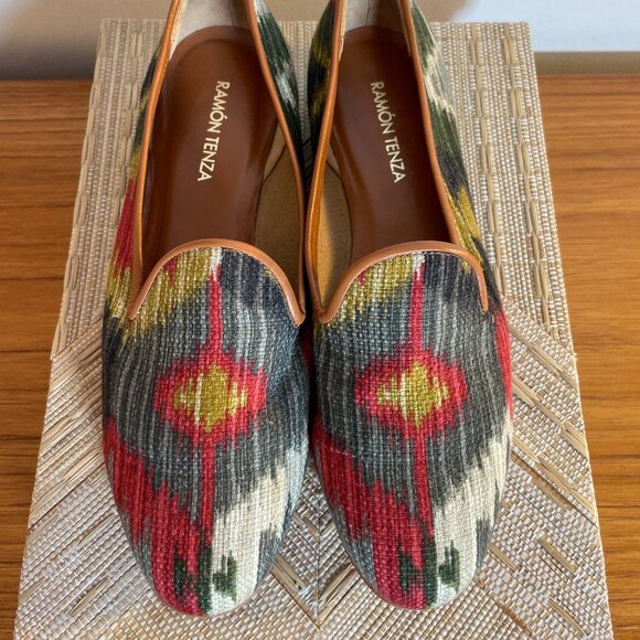 Ramon Tenza Flats Loafers Sz 9 Aztec Boho - Picture 9 of 9